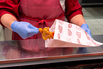 Sacs Alimentaires Avec Fenêtre Transparente - Fermeture Adhésive Réutilisable, Pour Boucherie, Poissonnerie, Boulangerie, Congélation (20x30 Cm, Lot De 100)