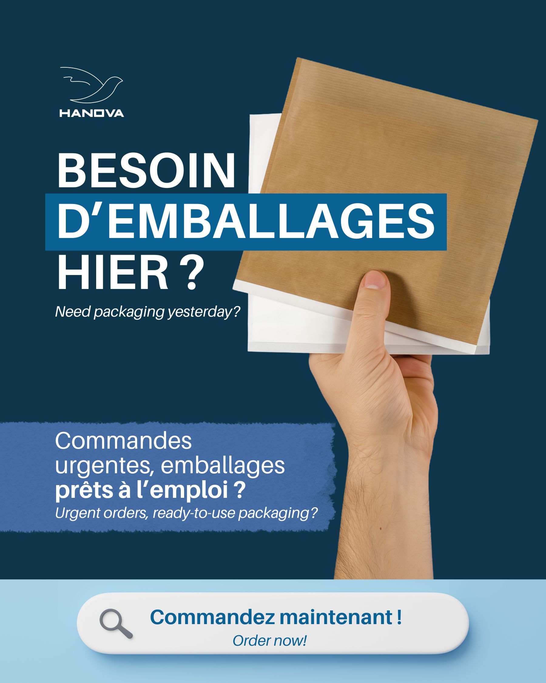 Besoin d’emballages pour hier ? Nous sommes prêts !