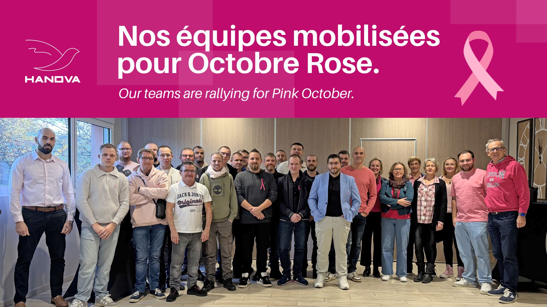 Nos équipes se sont mobilisées pour Octobre Rose